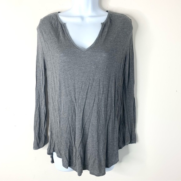 Aritzia Babaton Women's Top Blouse Charcoal Grey 3/4 Length Sleeve Size XS - Picture 15 of 16